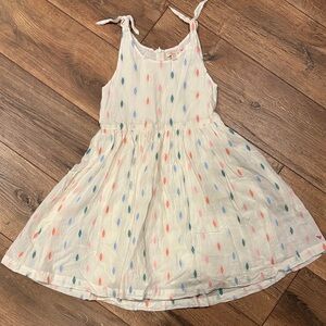 Pink Chicken Kids Dress with Pink and Blue Accents